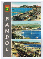VAR - BANDOL En 3 Vues + Blason - Les Editions " Mar " - Le Quai - Le Port - Bandol