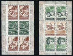 ● RUSSIA 1975 ● 2 Minifogli ֍ Michelangelo ● N. 4119 /24 ** ● Serie Completa ● Cat. ? € ● Lotto 4271 ● - Blocs & Hojas