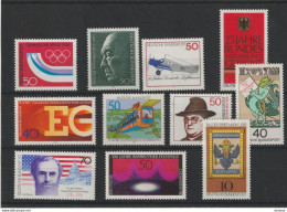 RFA 1976 Yvert 724-725 + 727-730 + 741 + 744 + 751-752 NEUF** MNH Cote : 13,40 Euros - Unused Stamps