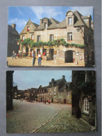 CP 29  Finistère LOCRONAN - Lot De 2 Cartes Postales  - La Place - Les Vieilles Maisons De La Place - Locronan