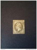 STAMPS FRANCIA 1862 NAPOLEONE III 1 CENT OLIVE N.19 (YVERT) OBLITERE - 1863-1870 Napoleon III With Laurels