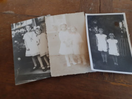 ZWEI MAEDCHEN In POSE - GROSSE Mit KLEINER SCHWESTER In WEISS - GOLDBERG SCHLESIEN - ZLOTORYIA - POLEN 1938 - Personnes Anonymes