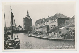 30- Prentbriefkaart Enkhuizen 1950 - Bocht Met Drommedaris - Enkhuizen