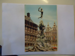 BELGIUM POSTCARDS  ANTWERPEN  STATUE  1969 - Autres & Non Classés