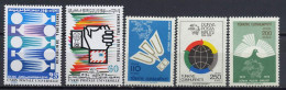 Tunisia / Turkey 1974 UPU Centenary 5 Stamps MNH - U.P.U.