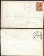 USA Hammond NY Cover Mailed To Elmira 1880s - Storia Postale