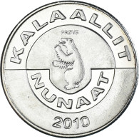 Monnaie, Groenland, 2 Kroner, 2010, Bœuf Musqué., SPL, Du Cupronickel - Danemark