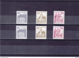 RFA 1977 CHÂTEAUX Yvert 762b-764Ab NEUF** MNH Cote 4,50 Euros - Unused Stamps