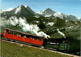 Brienz-Rothorn-Bahn Mit Eigen, Mönch Und Jungfrau (6342) - Brienz