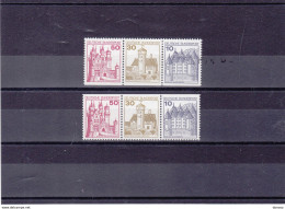 RFA 1977 CHÂTEAUX Yvert 762b-764Ab NEUF** MNH Cote 4,50 Euros - Unused Stamps