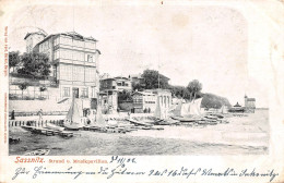 Saßnitz Auf Rügen Strand Und Musikpavillon Gl1902 #169.721 - Autres & Non Classés