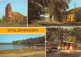 Stolzenhagen (Kreis Bernau) Kirche Straße Badestelle Gl1987 #169.737 - Other & Unclassified