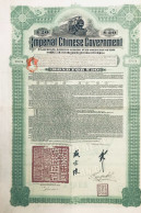 1911: Imperial Chinese Government: 5 % 20 Pounds  Gold Bond - Hukuang Railway Sinking Fund Bond - Chemin De Fer & Tramway