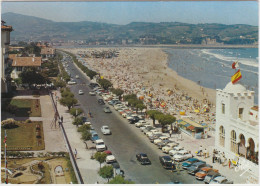 HENDAYE Vue Générale De La Plage ( Automobiles ...) - Hendaye