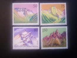 LIECHTENSTEIN MI-NR. 974--977 POSTFRISCH BERGE MOUNTAIN 1989 - Nuovi