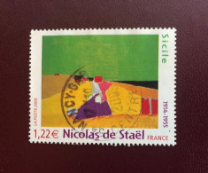 France 2005 Michel 3913 (Y&T 3762) Caché Ronde - Rund Gestempelt LUX - Used With Round Postmark Nicolas De Stael - Used Stamps