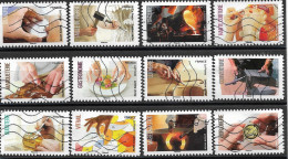 France 2023  Oblitéré -  Autoadhésif  N° 2254  à  2265  -  Métiers D'excellence   -  Série Complète - Used Stamps