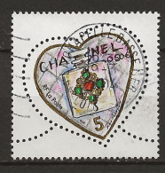 FRANCE Oblitéré 3632 Coeur Saint Valentin Couturier Karl Lagerfeld Amour Love - Oblitérés