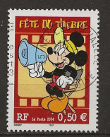 FRANCE Oblitéré 3641 Disney Mickey Fête Du Timbre - Used Stamps