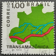 Bresil Brasil Brazil 1971 Route Road Transamazonienne Yvert 956 O Used - Gebruikt