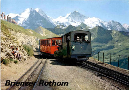 Brienz-Rothorn-Bahn Mit Eiger, Mönch Und Jungfrau (8219) * 31. 7. 1989 - Brienz