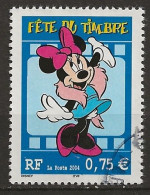 FRANCE Oblitéré 3643 Disney Minnie Fête Du Timbre - Gebraucht
