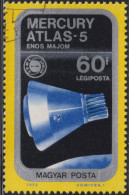 1975 Ungarn ⵙ Mi:HU 3047A, Sn:HU C355, Yt:HU PA378, Sg:HU 2966, Mercury-Atlas 5, "Apollo-Soyuz" Space Link - Gebraucht