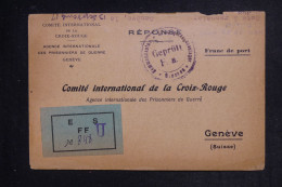 ALLEMAGNE - Réponse De Prisonnier De Guerre à La Croix Rouge De Genève En 1917 - L 152908 - Gevangenenpost