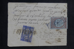 FRANCE - Fiscaux Sur Document En 1879 - L 152909 - Brieven En Documenten