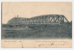 31- Prentbriefkaart Velsen 1905 - Spoorwegdraaibrug - Other & Unclassified