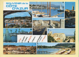 Provence-Alpes-Côte D'Azur : Souvenir De La COTE D'AZUR / Multivues / Carte Toilée - Provence-Alpes-Côte D'Azur