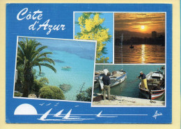 Provence-Alpes-Côte D'Azur : Souvenir De La COTE D'AZUR / Multivues / Carte Toilée (animée) - Provence-Alpes-Côte D'Azur