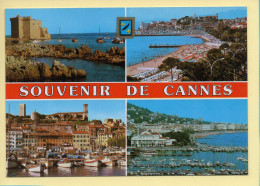 Provence-Alpes-Côte D'Azur : Souvenir De CANNES / Multivues / Blason (voir Scan Recto/verso) - Provence-Alpes-Côte D'Azur