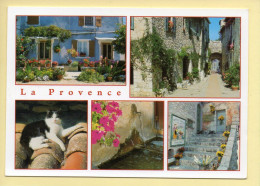 Provence-Alpes-Côte D'Azur : La Provence / Multivues / Chat / Fleurs (voir Scan Recto/verso) - Provence-Alpes-Côte D'Azur