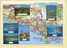 Provence-Alpes-Côte D'Azur : De CASSIS à SANARY / Carte Géographique / Multivues - Provence-Alpes-Côte D'Azur