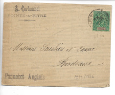 Guadeloupe POINTE A PITRE 5c N°30 Du 19.2.1896 Tarif Imprimés Sur Revue Commerciale Maritime Et Financière Du 4 A  ....G - Briefe U. Dokumente