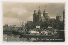 31- Prentbriefkaart Amsterdam 1933 - Haven St. Nicolaaskerk - Amsterdam