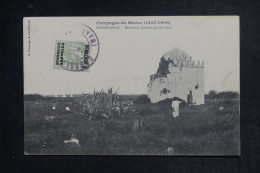 MAROC ANGLAIS - Carte Postale De Casablanca Pour La France   - L 152911 - Postämter In Marokko/Tanger (...-1958)