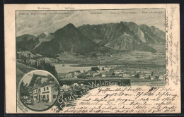 Lithographie Walchsee /Tirol, Gasthof Zur Post, Ortsansicht Aus Der Vogelschau  - Autres & Non Classés
