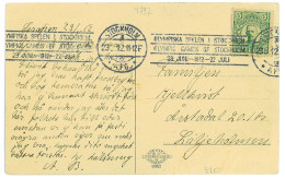 P3445 - SWEDEN , POST CARD FROM STOCKHOLM, SPECIAL CANCELL, VERY CLEAR, 23.-5.1912. - Summer 1912: Stockholm