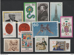 RFA 1977 Yvert 773 -774 + 783-789 + 794 + 800-801 NEUF** MNH Cote : 15,30 Euros - Unused Stamps