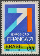 Bresil Brasil Brazil 1971 Exposition Industrielle Française Exhibition Yvert 962 O Used - Used Stamps