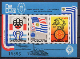 Uruguay 1975 UPU Centenary, Football Soccer World Cup, Olympic Games Montreal, US Bicentennial S/s MNH - U.P.U.