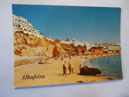 PORTUGAL   POSTCARDS  ALBUFEIRA  WITH STAMPS 1977 - Altri & Non Classificati