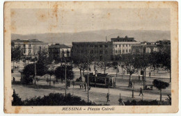 MESSINA - PIAZZA CAIROLI - 1934 - TRAM - Vedi Retro - Formato Piccolo - Messina