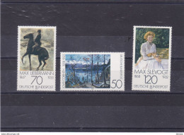 RFA 1978 Impressionisme Allemand, Peintures Yvert 837-839, Michel 986-988 NEUF** MNH Cote :yv 5 Euros - Unused Stamps