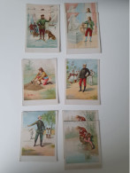 Lot De 9 Cartes Postales Anciennes Années 1920 Thème Armée Coloniale, Exploration, Fable De La Fontaine - Andere & Zonder Classificatie