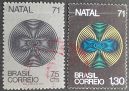 Bresil Brasil Brazil 1971 Noel Christmas Natal Yvert 975 976 O Used - Oblitérés