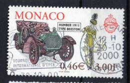 (alm10) MONACO VOITURE CAR HUMBER 1911 OBL - Oblitérés