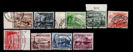 Deutsches Reich 651 - 659 Winterhilfswerk Schiffe  Gestempelt Used - Usati